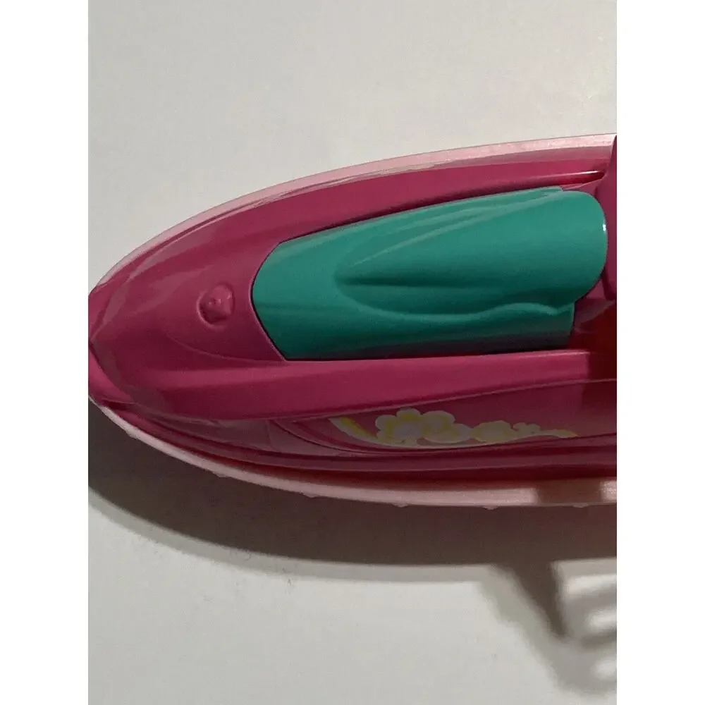 2014 Barbie Doll Camping Fun Water Craft‎ Jet Ski Boat Pink Mattel